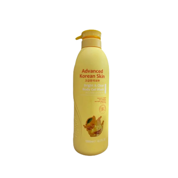 Advanced Korean Skin Bright & Clear Body Gel Wash (Vitamin C & Vitamin E) 1200ml