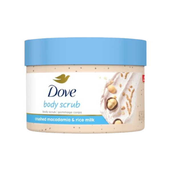 Dove Crushed Macadamia & Rice Milk Moderate Exfoliating Body Scrub 225ml