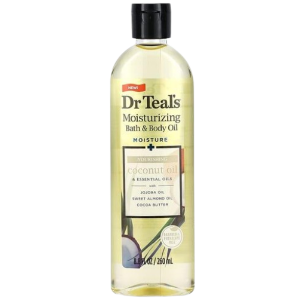 Dr Teals Moisturizing Bath & Body Coconut Oil 260ml