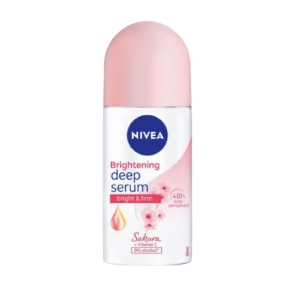 NIVEA Brightening Deep Serum Bright and Firm (Sakura & Vitamin c) Deodorant Roll on 50ml